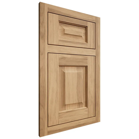 Shiloh Cabinetry Flush Inset Square Raised Hickory Plain Cut Natural Door