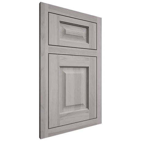 Shiloh Cabinetry Flush Inset Square Raised Hickory Plain Cut Stratus Door