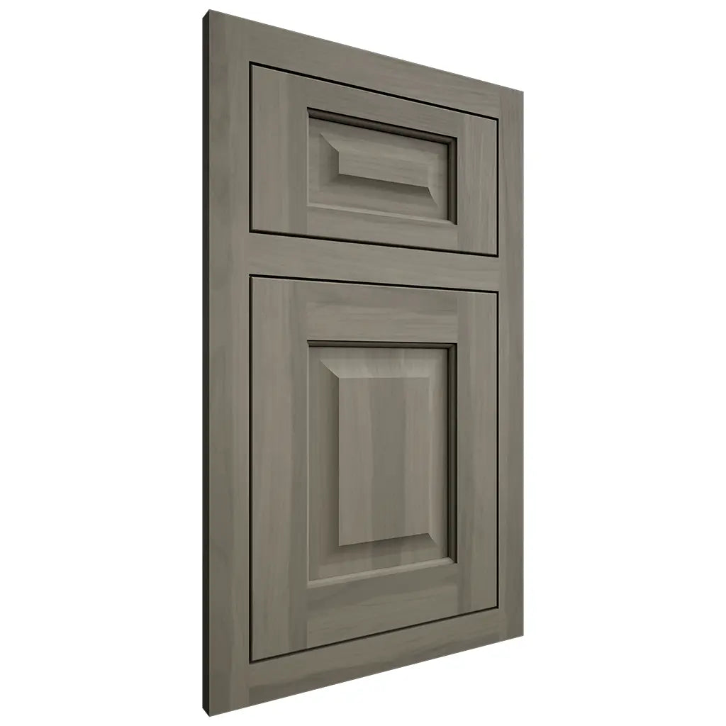 Shiloh Cabinetry Flush Inset Square Raised Hickory Plain Cut Thyme Door