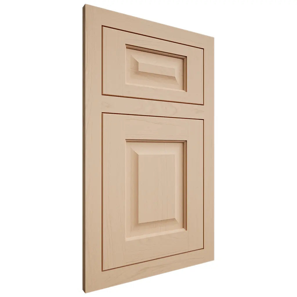 Shiloh Cabinetry Flush Inset Square Raised Maple Plain Cut Natural Door