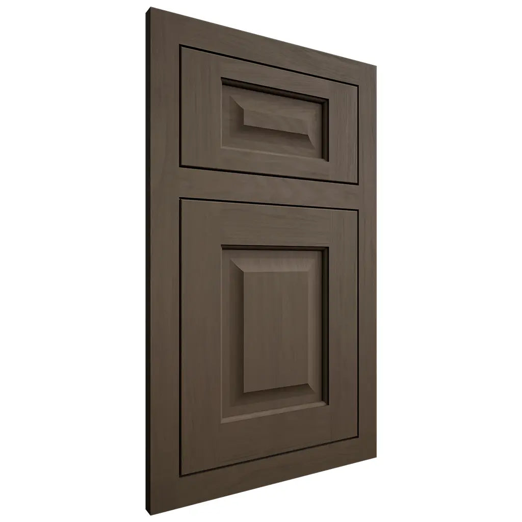 Shiloh Cabinetry Flush Inset Square Raised Maple Plain Cut Perfect Brown Door