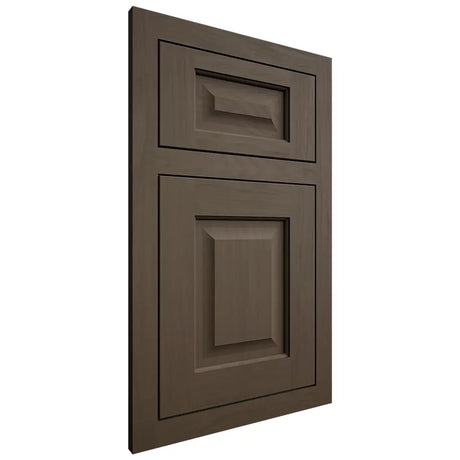 Shiloh Cabinetry Flush Inset Square Raised Maple Plain Cut Perfect Brown Door