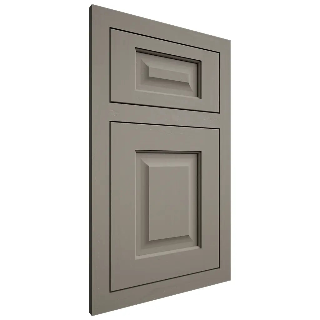 Shiloh Cabinetry Flush Inset Square Raised Maple Plain Cut Thyme Door