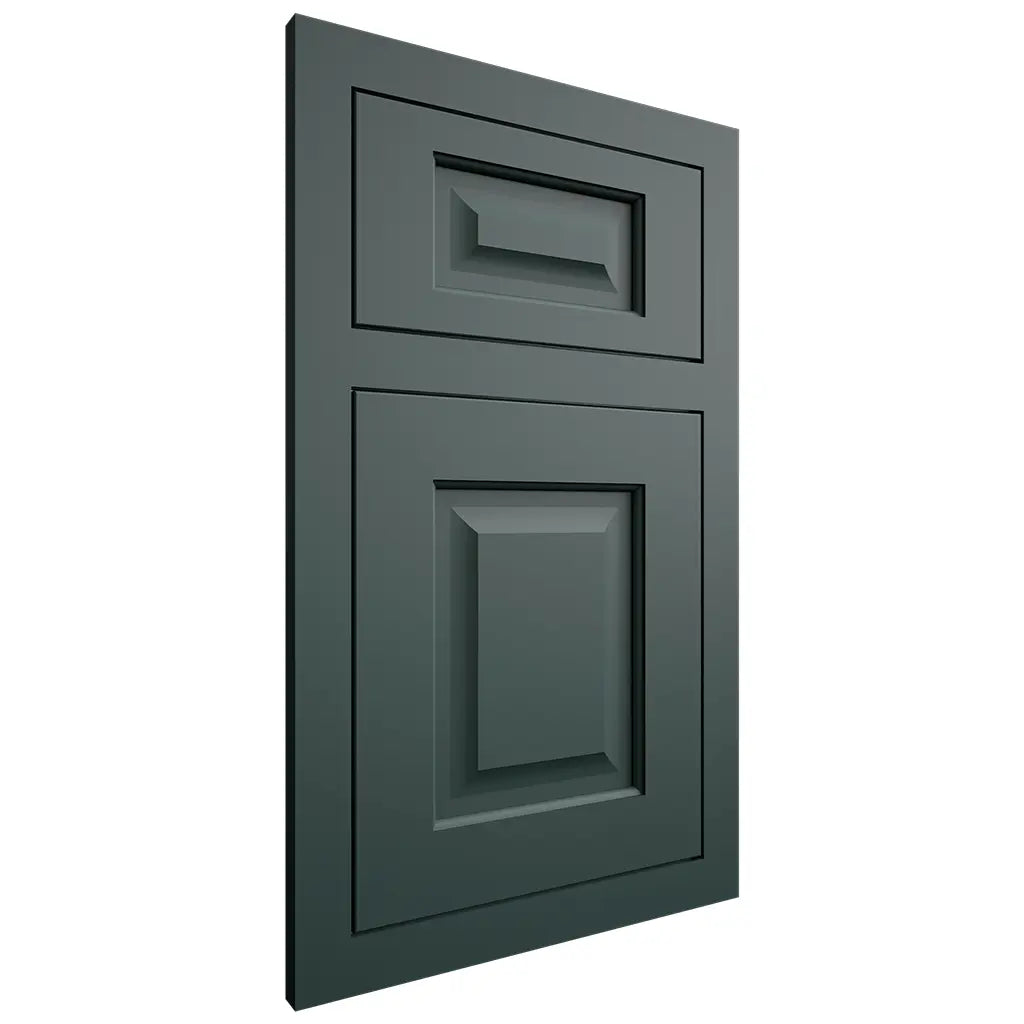 Shiloh Cabinetry Flush Inset Square Raised Paintable Billiard Green Door