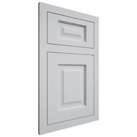 Shiloh Cabinetry Flush Inset Square Raised Paintable Niebla Azul Door