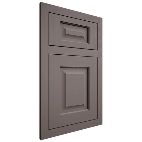 Shiloh Cabinetry Flush Inset Square Raised Poplar Plain Cut Heatherstone Door