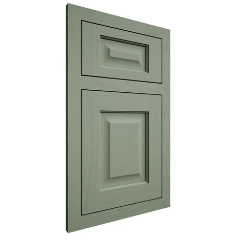 Shiloh Cabinetry Flush Inset Square Raised Poplar Plain Cut Moss Door