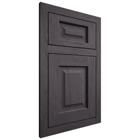 Shiloh Cabinetry Flush Inset Square Raised Red Oak Plain Cut Harbor Door