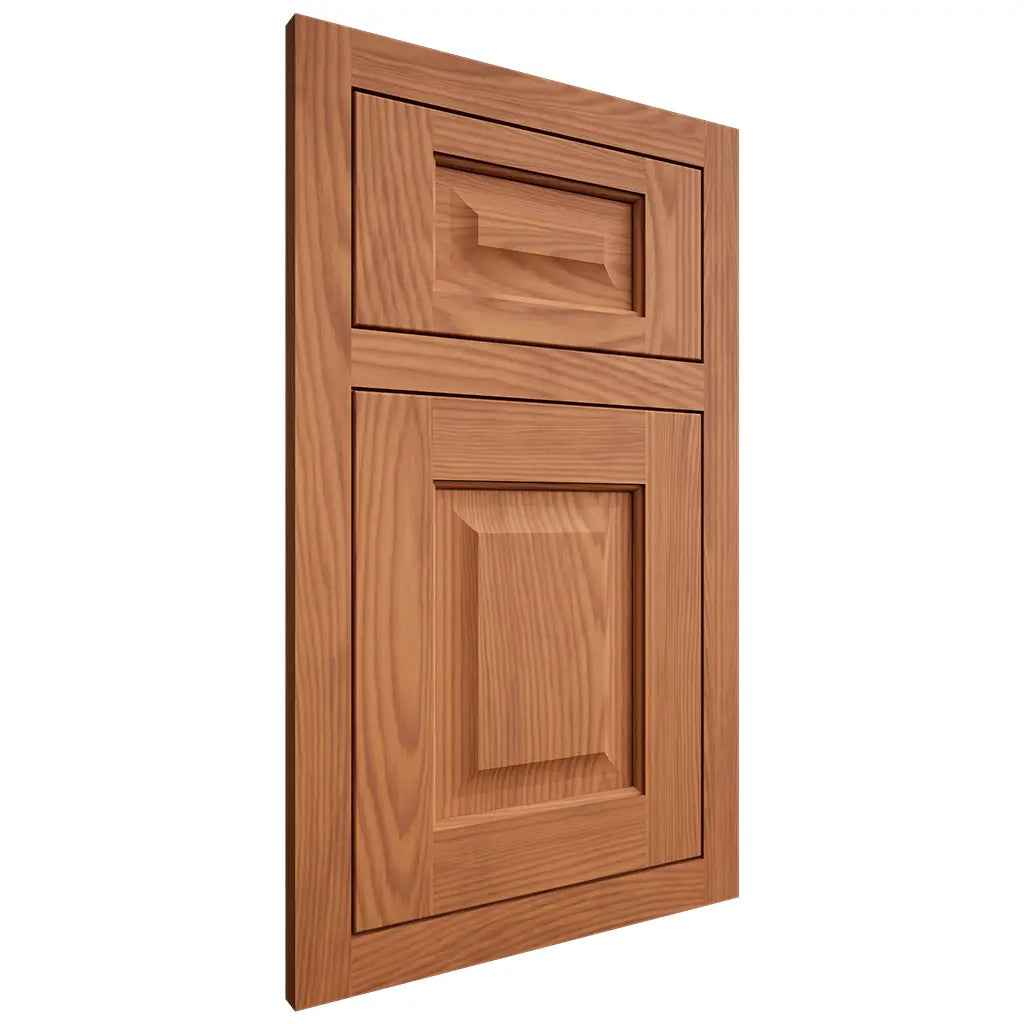 Shiloh Cabinetry Flush Inset Square Raised Red Oak Plain Cut Harvest Door