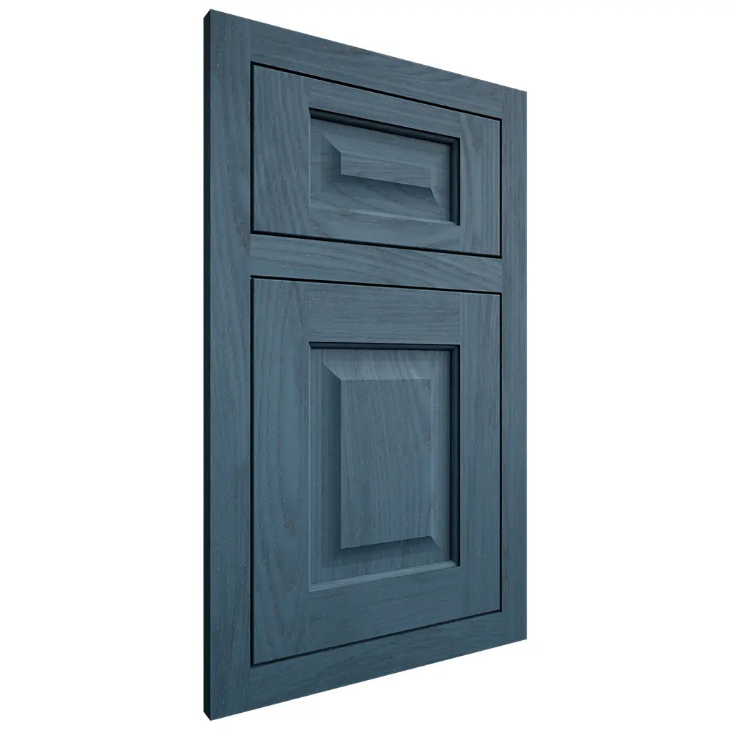 Shiloh Cabinetry Flush Inset Square Raised Red Oak Plain Cut Hudson Door