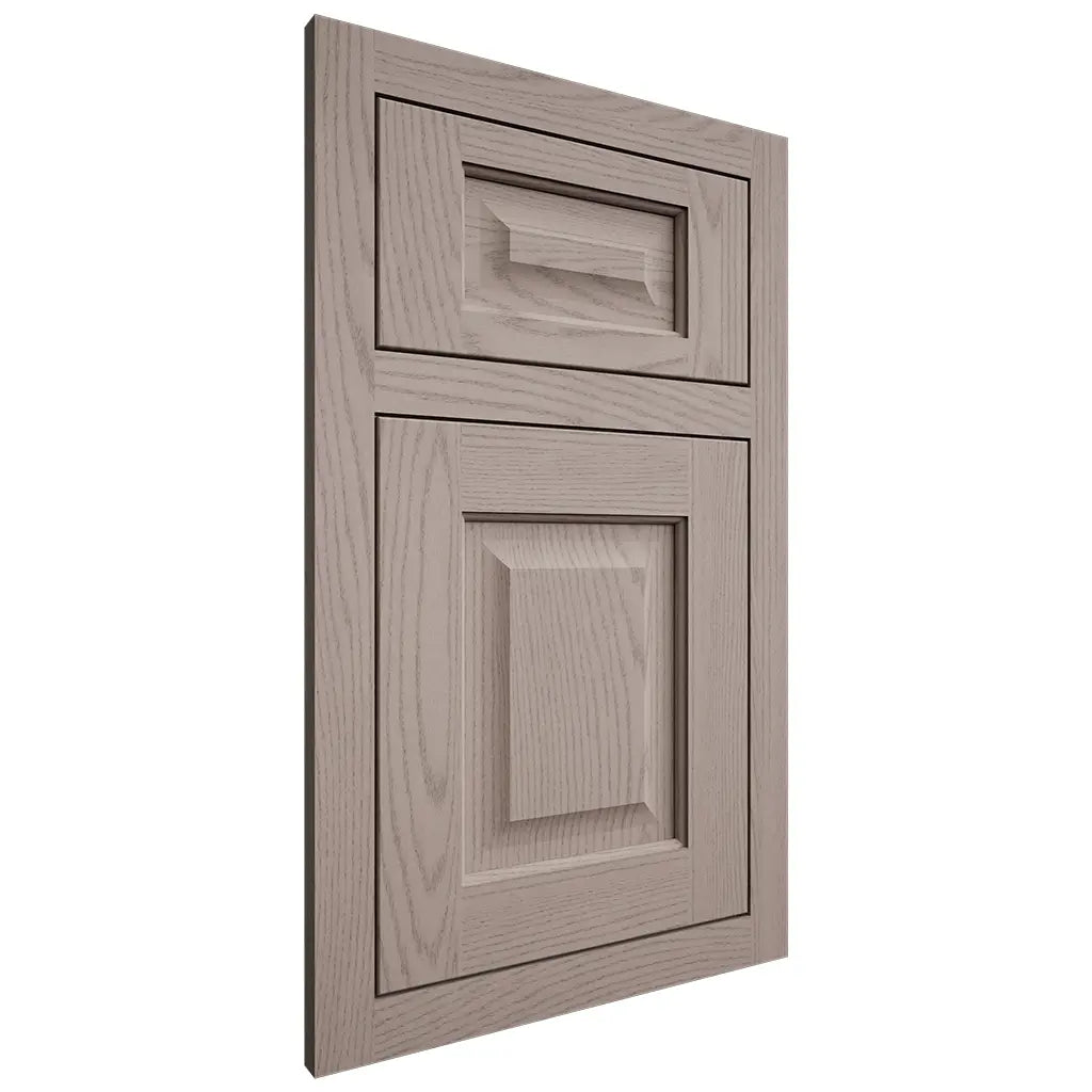Shiloh Cabinetry Flush Inset Square Raised Red Oak Plain Cut Sterling Door