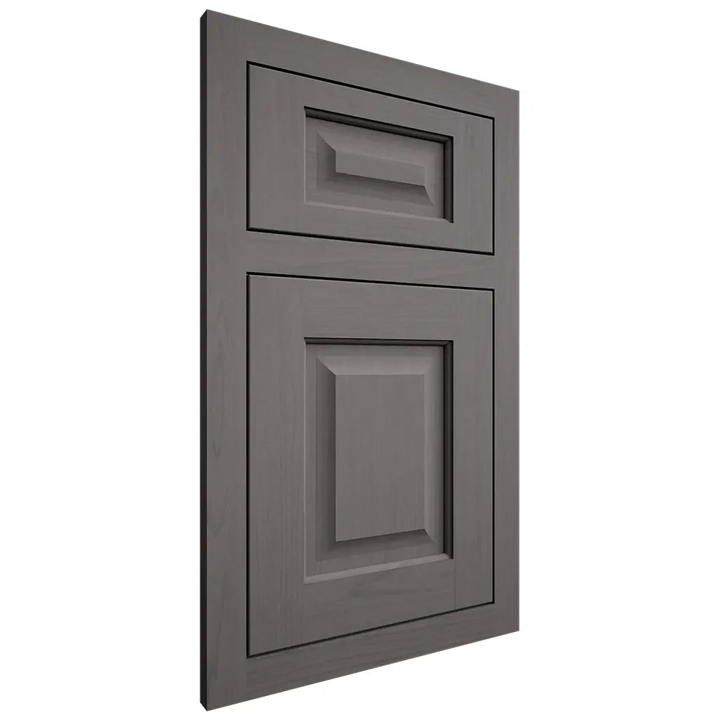 Shiloh Cabinetry Flush Inset Square Raised Walnut Plain Cut Cadet Door