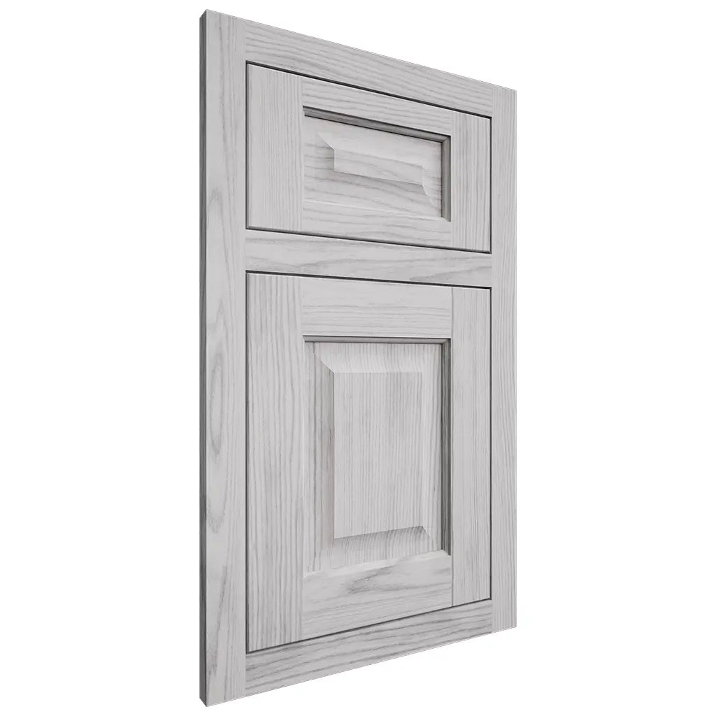 Shiloh Cabinetry Flush Inset Square Raised Walnut Plain Cut Stratus Door