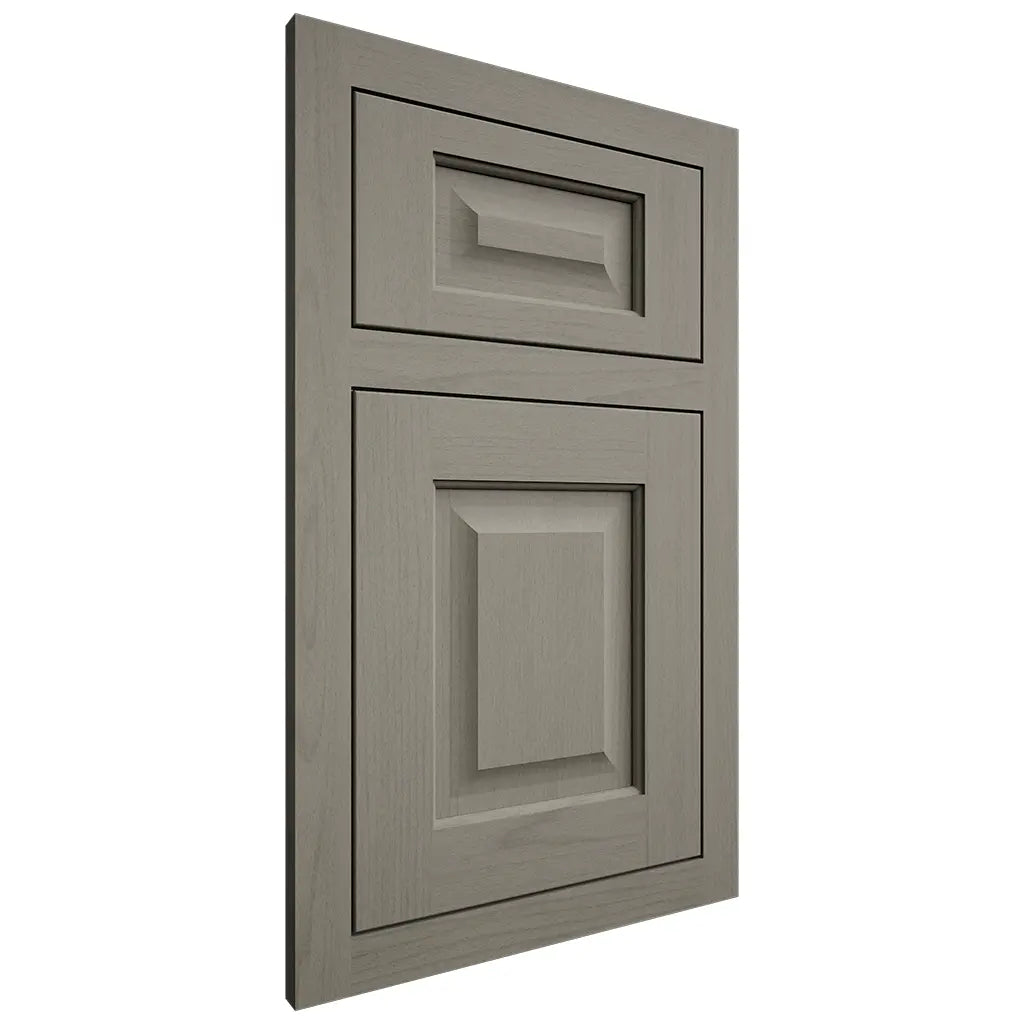 Shiloh Cabinetry Flush Inset Square Raised Walnut Plain Cut Thyme Door