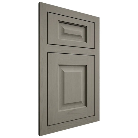 Shiloh Cabinetry Flush Inset Square Raised Walnut Plain Cut Thyme Door