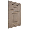 Shiloh Cabinetry Flush Inset Square Raised White Oak Plain Cut Almond Door