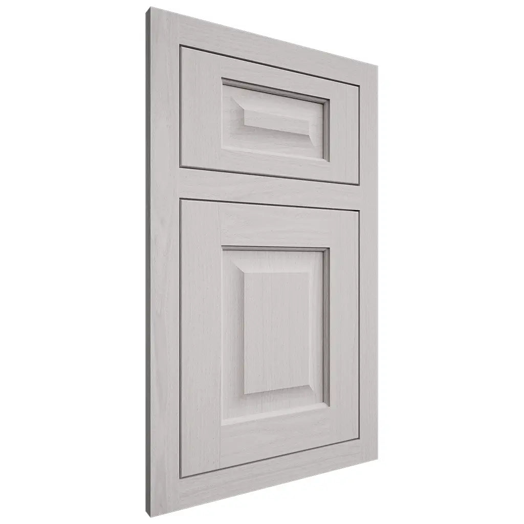 Shiloh Cabinetry Flush Inset Square Raised White Oak Plain Cut Cotton Door