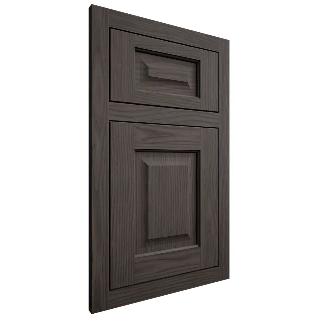 Shiloh Cabinetry Flush Inset Square Raised White Oak Plain Cut Creekside Door