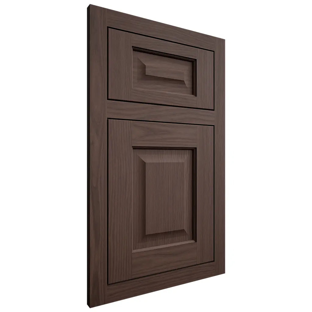 Shiloh Cabinetry Flush Inset Square Raised White Oak Plain Cut Dusk Door