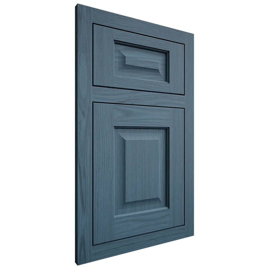 Shiloh Cabinetry Flush Inset Square Raised White Oak Plain Cut Hudson Door