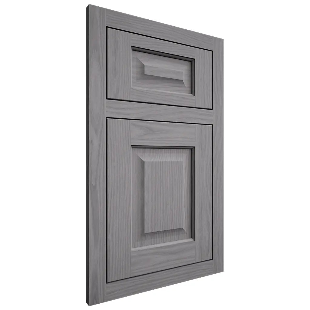 Shiloh Cabinetry Flush Inset Square Raised White Oak Plain Cut Sterling Door