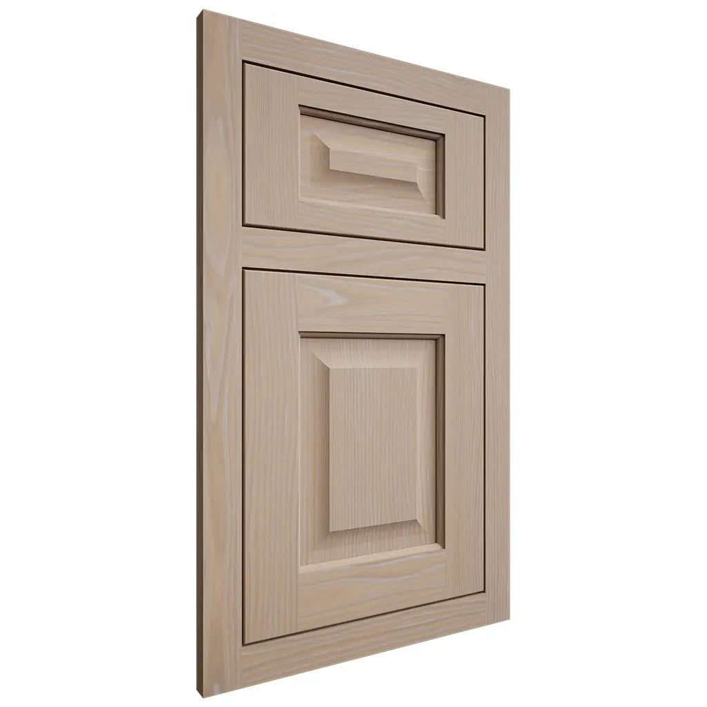 Shiloh Cabinetry Flush Inset Square Raised White Oak Plain Cut Straw Door