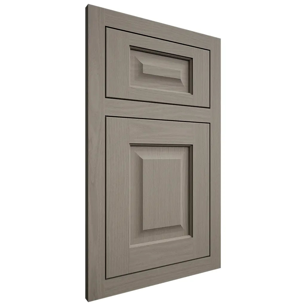 Shiloh Cabinetry Flush Inset Square Raised White Oak Plain Cut Thyme Door