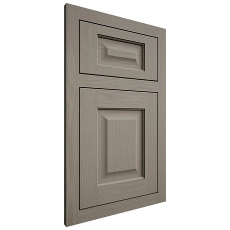 Shiloh Cabinetry Flush Inset Square Raised White Oak Plain Cut Thyme Door