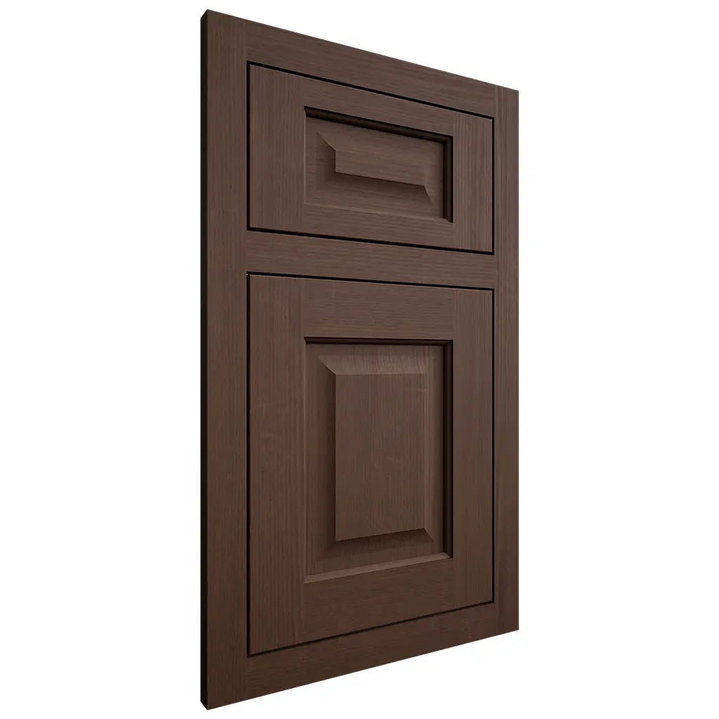 Shiloh Cabinetry Flush Inset Square Raised White Oak Quarter Sawn Braun Door