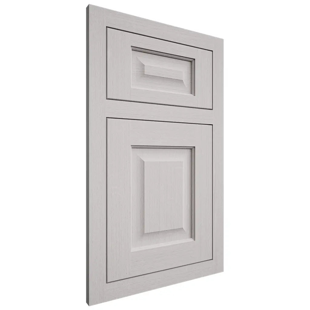 Shiloh Cabinetry Flush Inset Square Raised White Oak Quarter Sawn Cotton Door