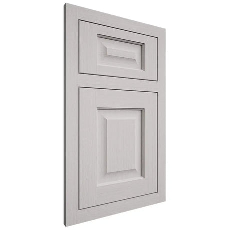 Shiloh Cabinetry Flush Inset Square Raised White Oak Quarter Sawn Cotton Door