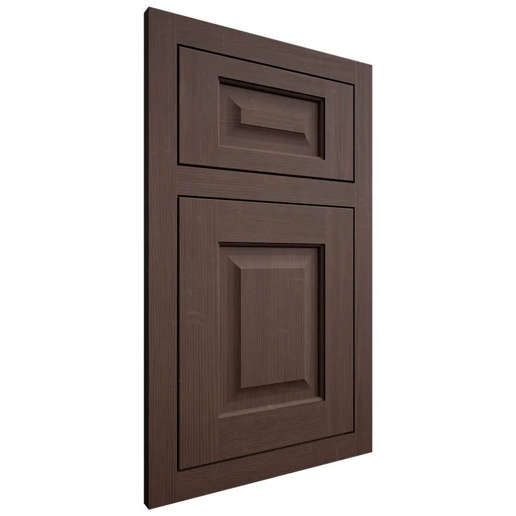 Shiloh Cabinetry Flush Inset Square Raised White Oak Quarter Sawn Dusk Door