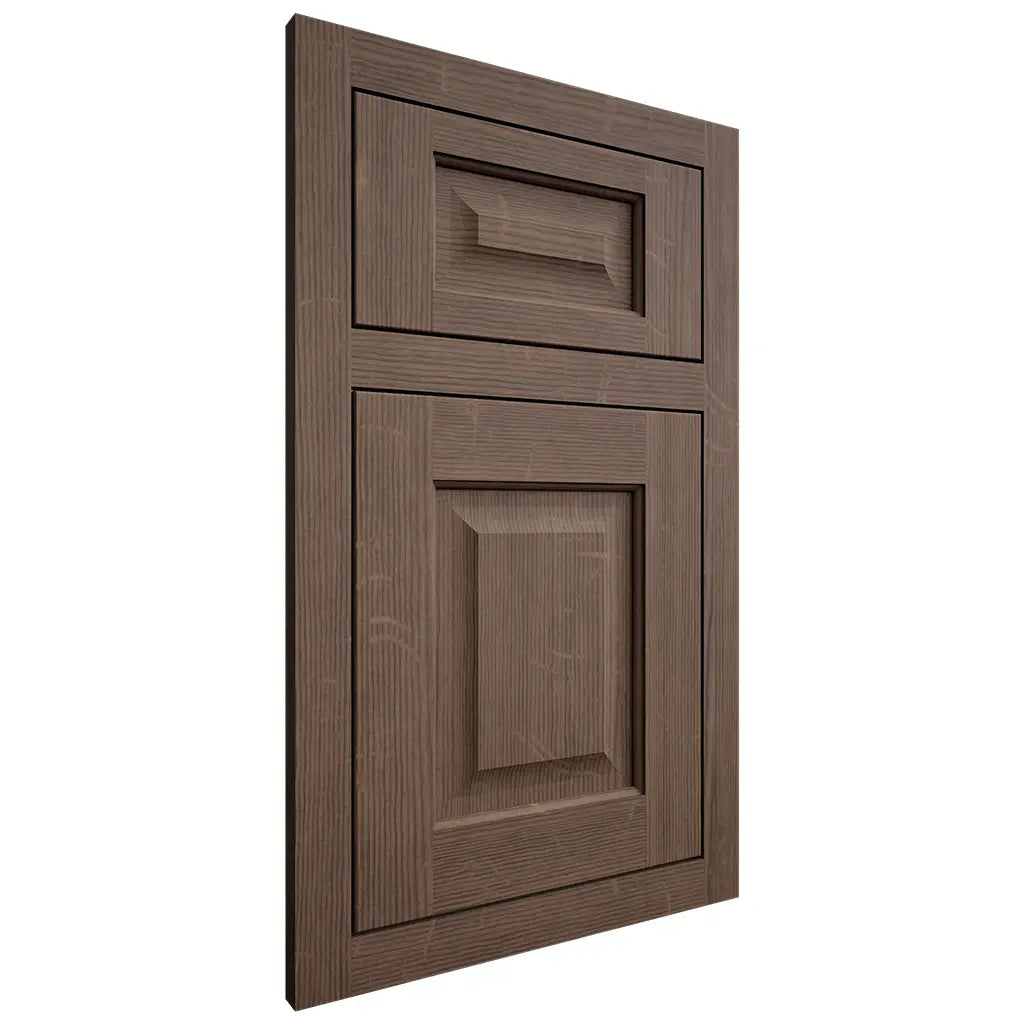 Shiloh Cabinetry Flush Inset Square Raised White Oak Quarter Sawn Mineral Door