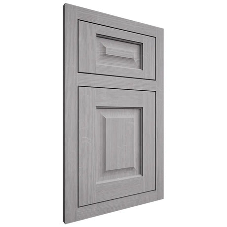 Shiloh Cabinetry Flush Inset Square Raised White Oak Quarter Sawn Stratus Door