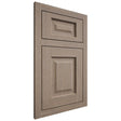 Shiloh Cabinetry Flush Inset Square Raised White Oak Rift Cut Almond Door