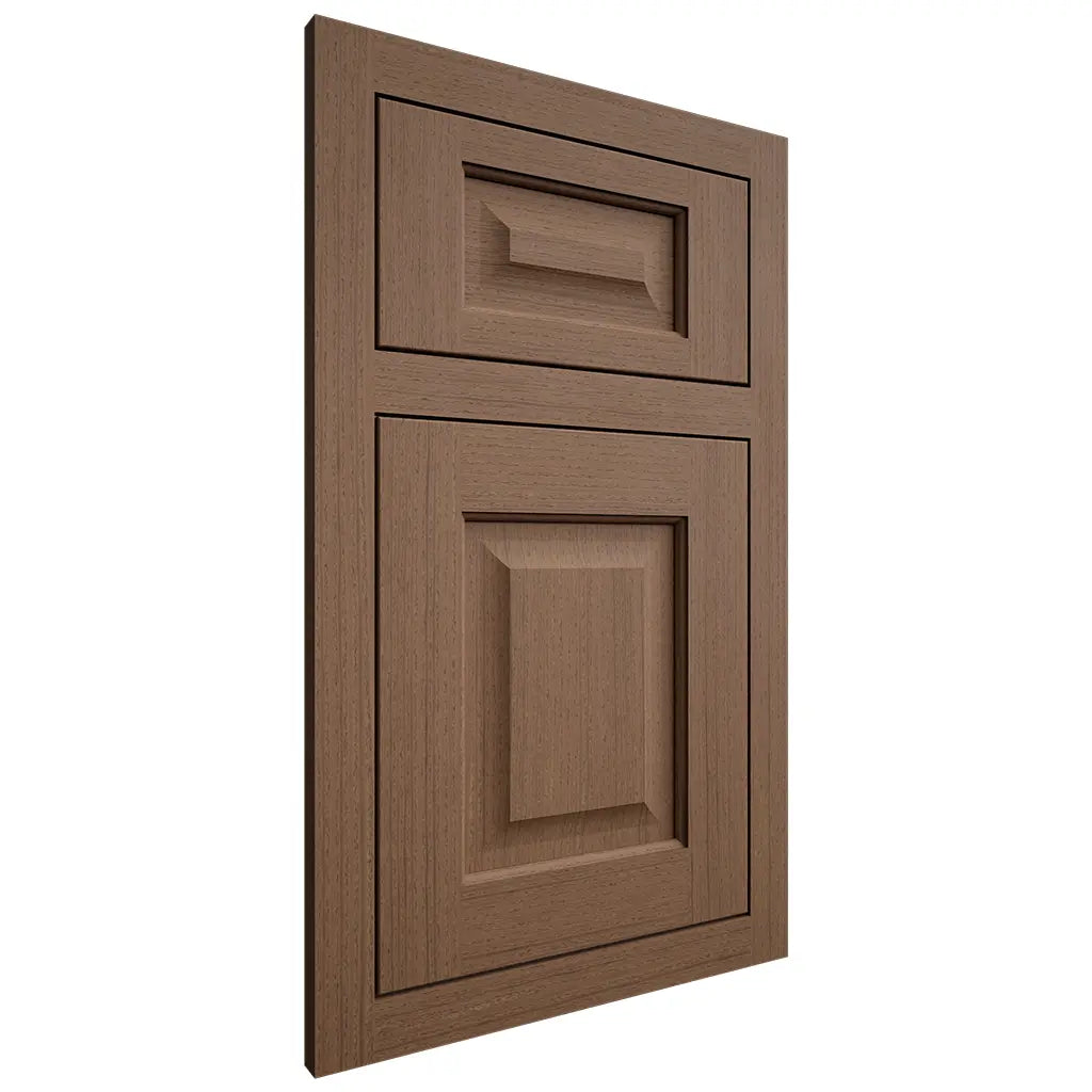 Shiloh Cabinetry Flush Inset Square Raised White Oak Rift Cut Autumn Door