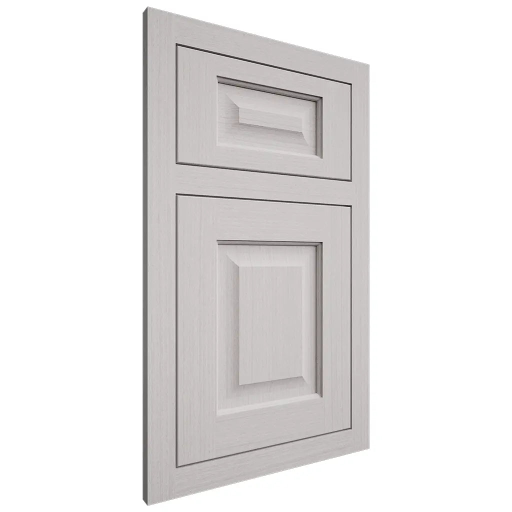 Shiloh Cabinetry Flush Inset Square Raised White Oak Rift Cut Cotton Door