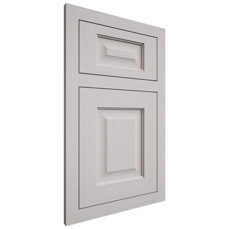Shiloh Cabinetry Flush Inset Square Raised White Oak Rift Cut Cotton Door