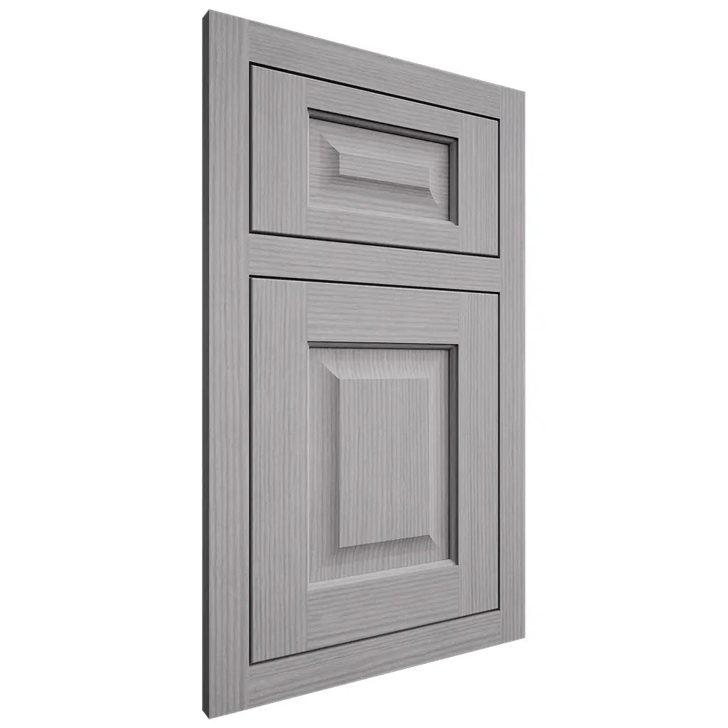 Shiloh Cabinetry Flush Inset Square Raised White Oak Rift Cut Stratus Door