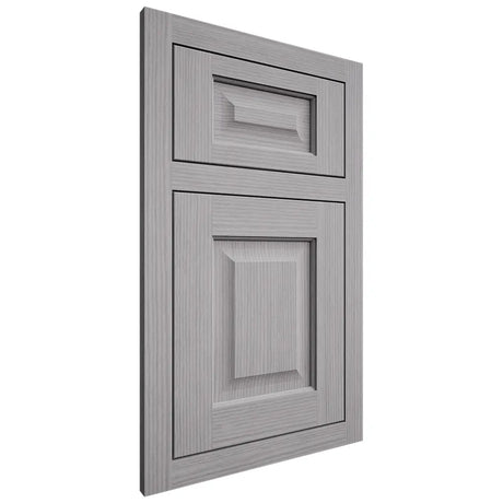 Shiloh Cabinetry Flush Inset Square Raised White Oak Rift Cut Stratus Door
