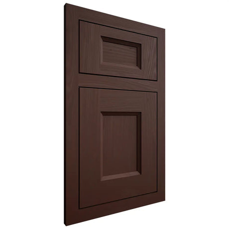 Shiloh Cabinetry Flush Inset Statesville Alder Plain Cut Umber Door