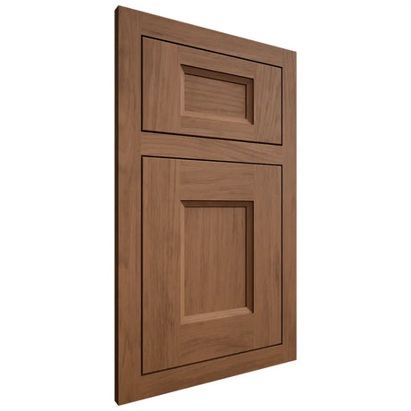 Shiloh Cabinetry Flush Inset Statesville Alder Plain Cut Walnut Door