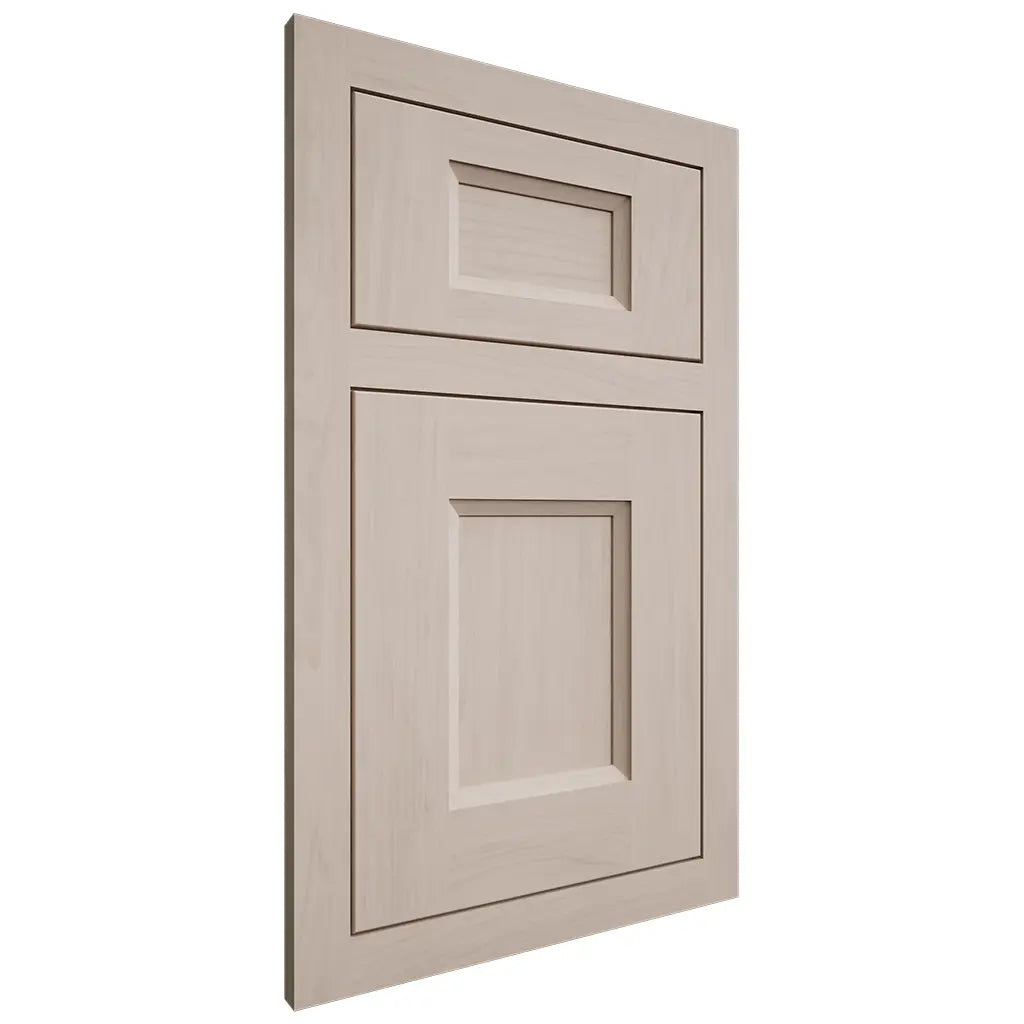 Shiloh Cabinetry Flush Inset Statesville Alder Plain Cut White Sands Door