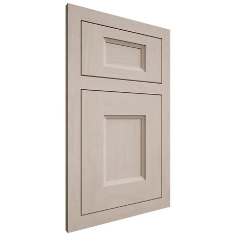 Shiloh Cabinetry Flush Inset Statesville Alder Plain Cut White Sands Door