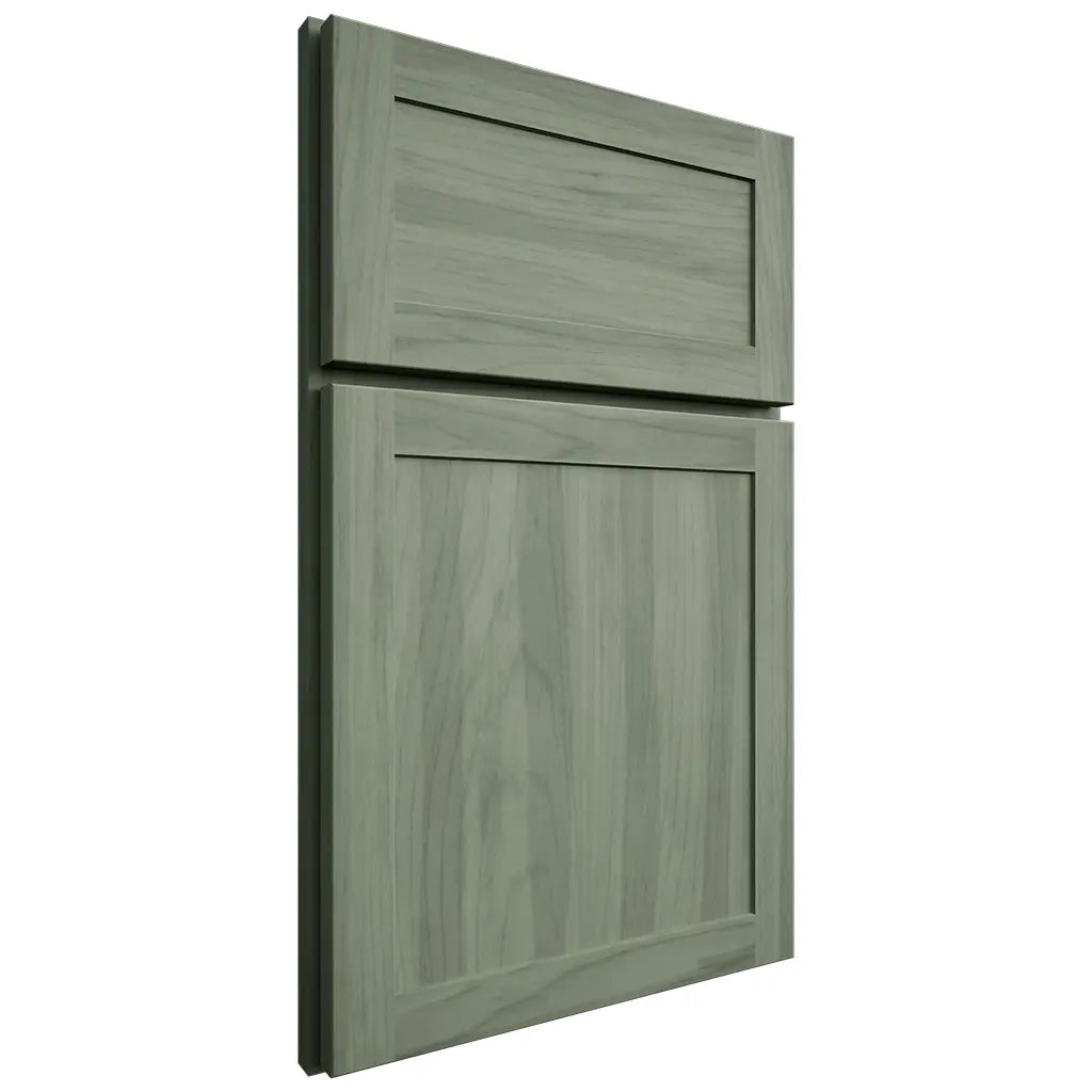 Shiloh Cabinetry Flush Inset Statesville Hickory Plain Cut Moss Door