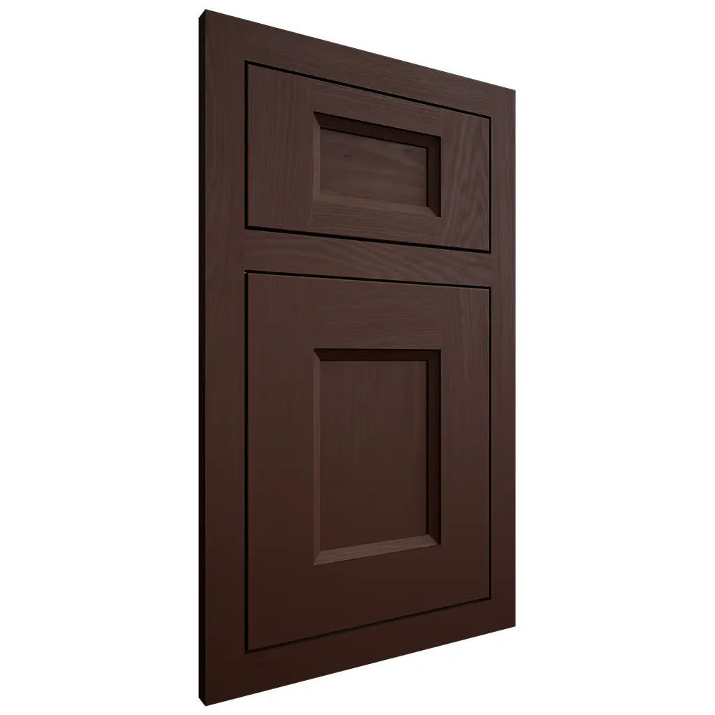 Shiloh Cabinetry Flush Inset Statesville Maple Plain Cut Cocoa Door