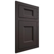 Shiloh Cabinetry Flush Inset Statesville Poplar Plain Cut Carbon Door