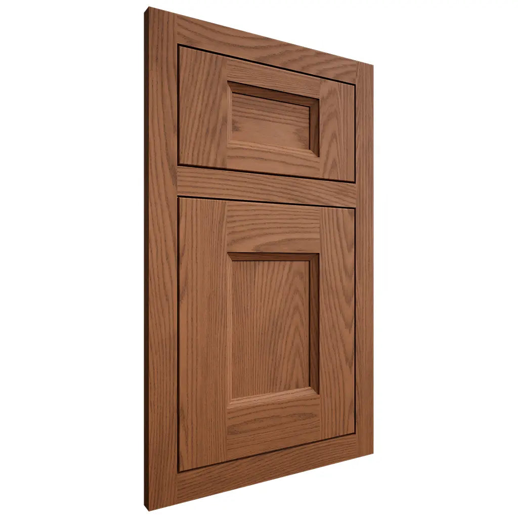 Shiloh Cabinetry Flush Inset Statesville Red Oak Plain Cut Braun Door