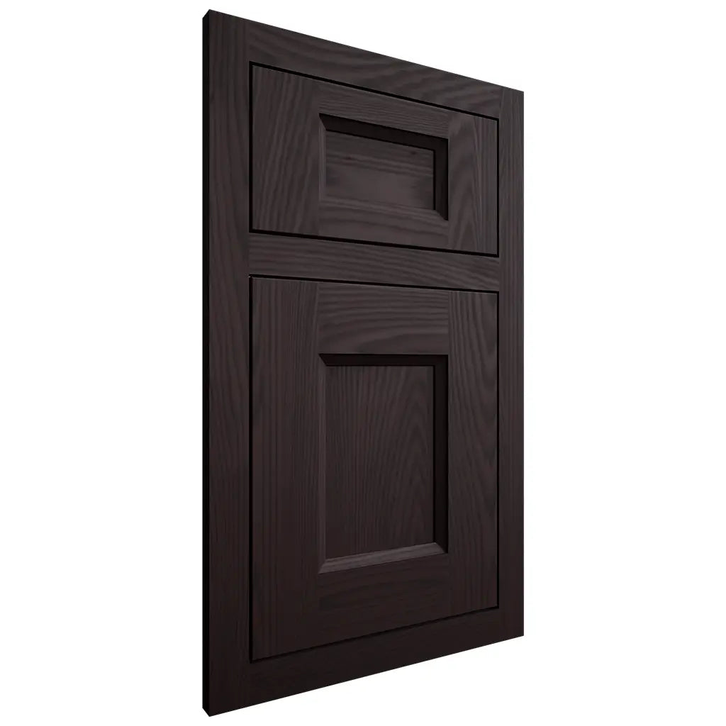Shiloh Cabinetry Flush Inset Statesville Red Oak Plain Cut Espresso Door