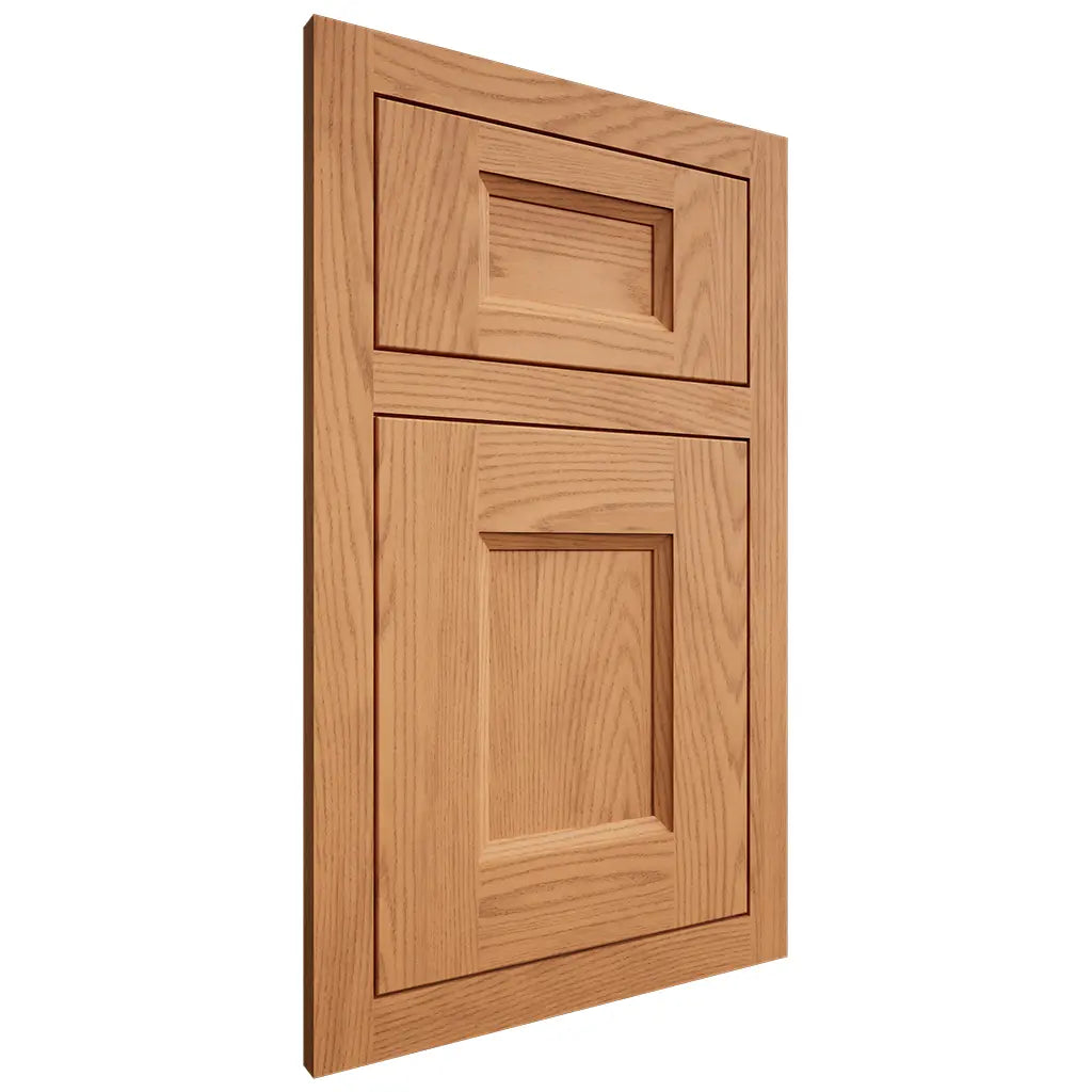 Shiloh Cabinetry Flush Inset Statesville Red Oak Plain Cut Medium Door
